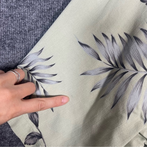 Jamaica Jaxx Mens‎ Large Floral Tropical Hawaiian Print Short Sleeve Button Down - Picture 9 of 11